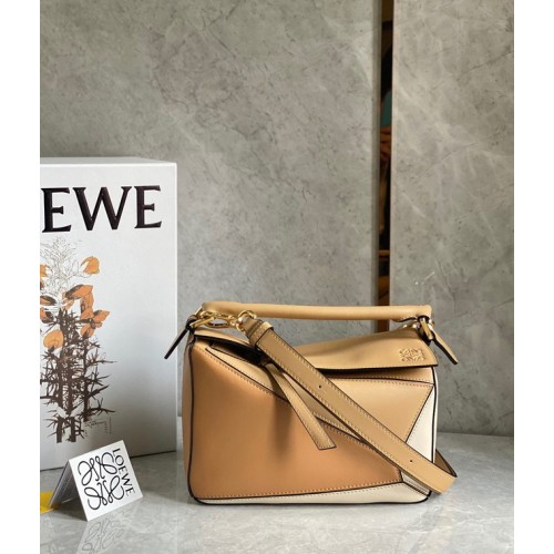 Loewe Puzzle Bag Original Leather 61843 brown&Apricot