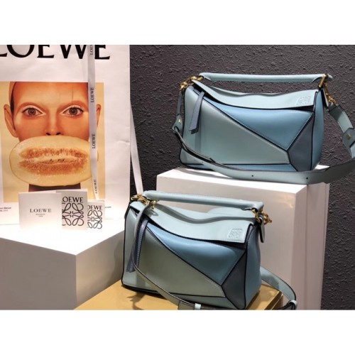 Loewe Puzzle Bag Original Leather B9124 blue