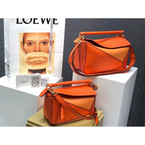 Loewe Puzzle Bag Original Leather B9124 orange