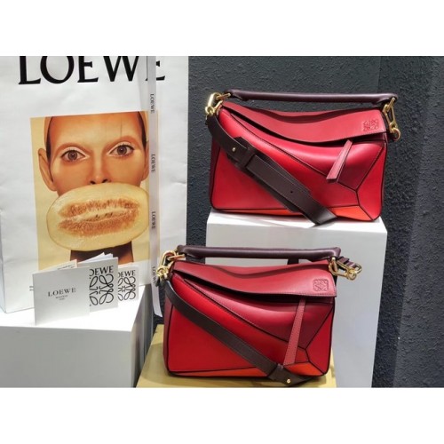 Loewe Puzzle Bag Original Leather B9124 red