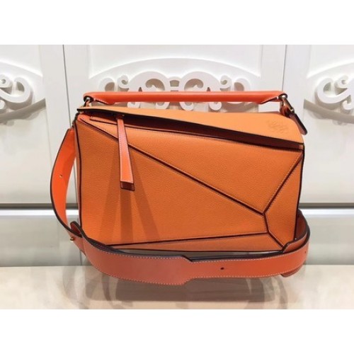 Loewe Puzzle Calfskin Leather Tote Bag 9122 Orange