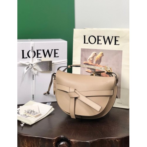 Loewe small Crossbody Bags Original Leather 8087 Apricot