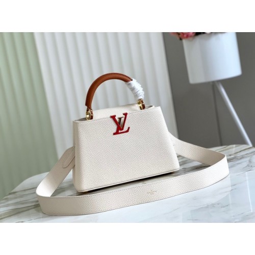 Louis Vuitton CAPUCINES BB M48865 white&brown