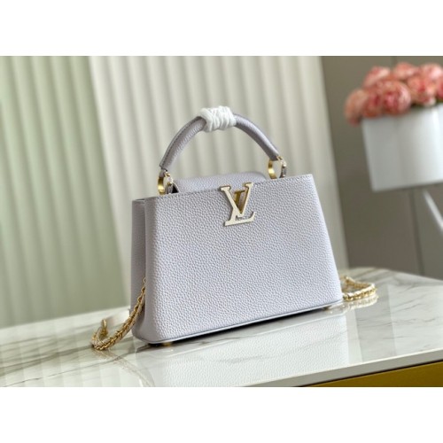 Louis Vuitton CAPUCINES BB M57227 Pearl White