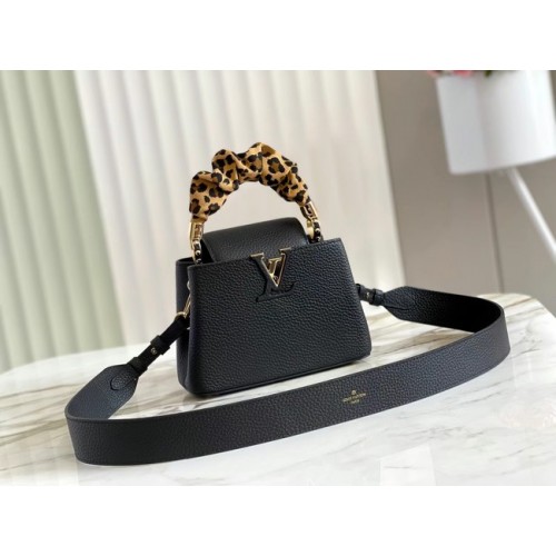 Louis Vuitton CAPUCINES MINI M58586 black