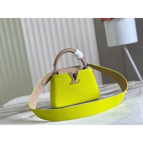 Louis Vuitton CAPUCINES MINI M59205 Lemon&light gray