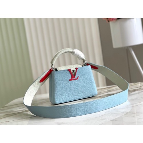 Louis Vuitton CAPUCINES MINI M59205 blue&white