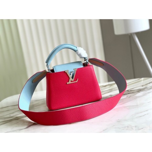 Louis Vuitton CAPUCINES MINI M59205 red&sky blue