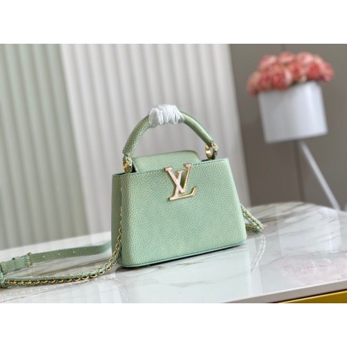 Louis Vuitton CAPUCINES MINI M81190 light green