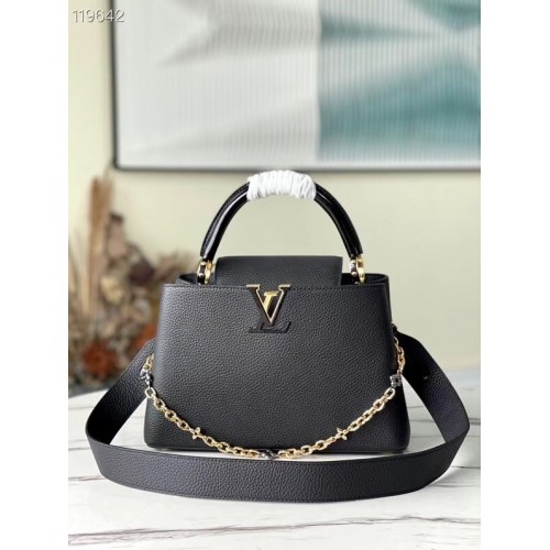 Louis Vuitton CAPUCINES MM M59209 black