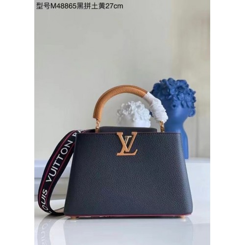 Louis Vuitton CAPUCINES Original Leather PM M48865 black