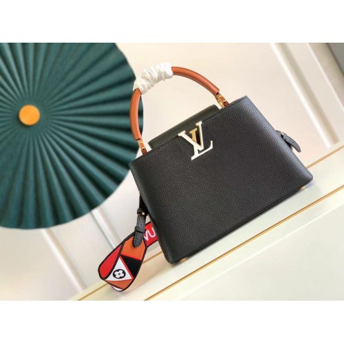 Louis Vuitton CAPUCINES Original Leather PM M59020 Black