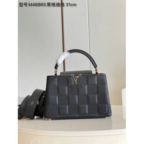 Louis Vuitton CAPUCINES PM M48865 black