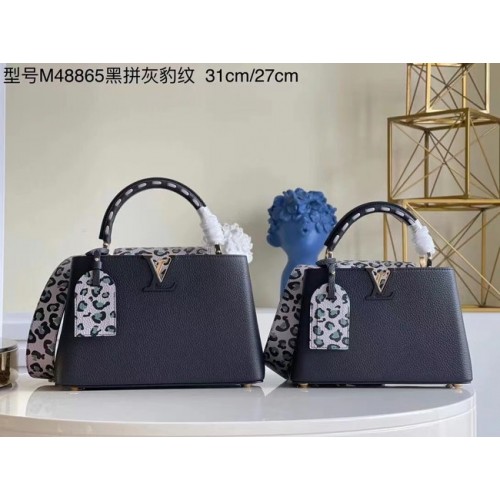 Louis Vuitton CAPUCINES PM M48865 black