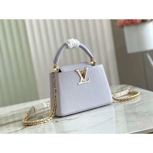 Louis Vuitton CAPUCINES PM M57228 Pearl White