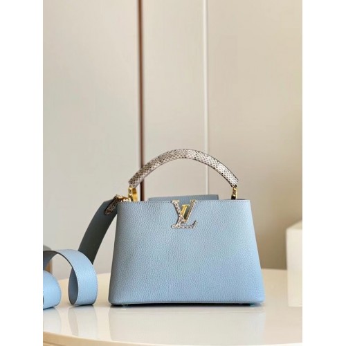 Louis Vuitton CAPUCINES PM M97980 light blue