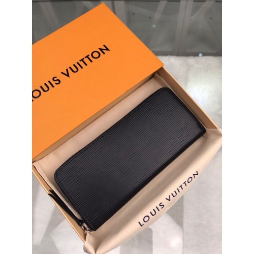 Louis Vuitton CARTERA CLEMENCE WALLET Original EPI Leather M60915 Black