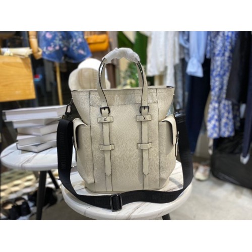 Louis Vuitton CHRISTOPHER TOTE M58479 White