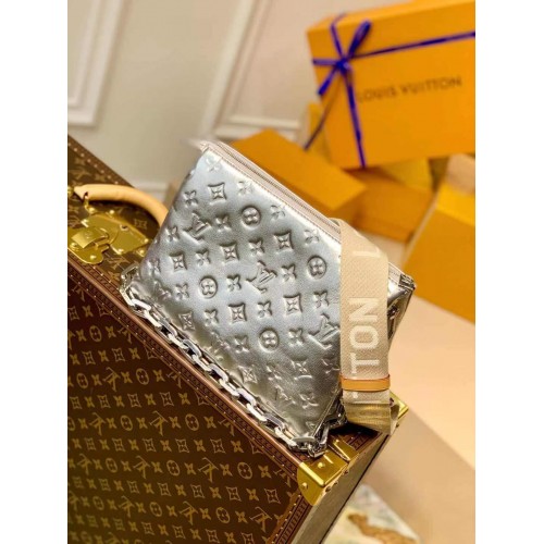 Louis Vuitton COUSSIN PM M57793 silver