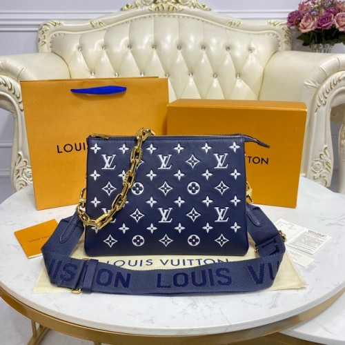 Louis Vuitton COUSSIN PM M58626 Royal blue white