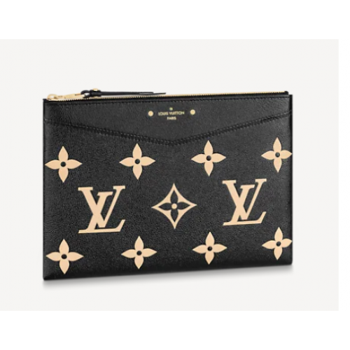 Louis Vuitton DAILY POUCH M81292 Black Beige