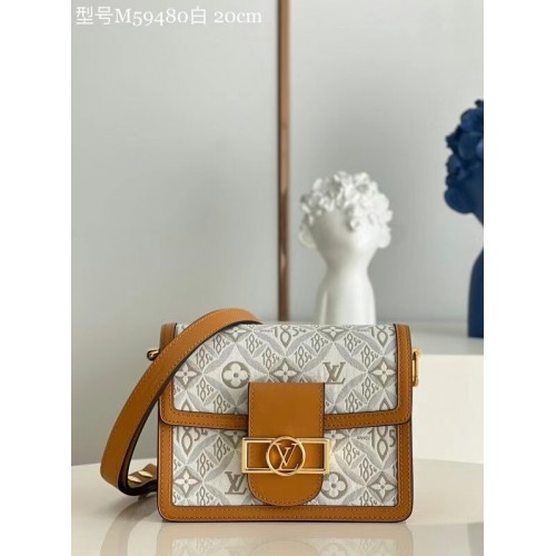 Louis Vuitton DAUPHINE PM M59480 Ecru Caramel