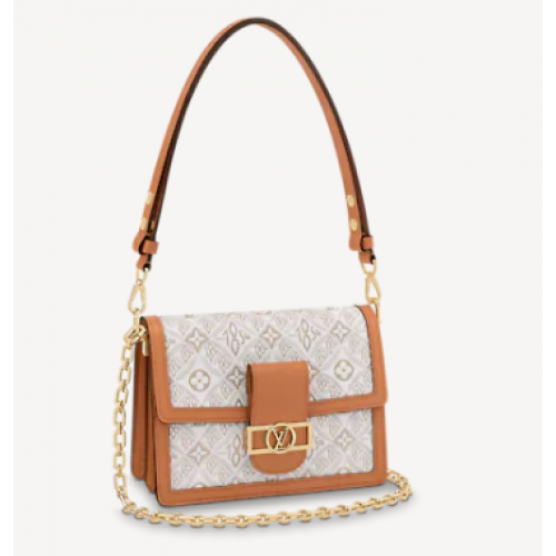 Louis Vuitton DAUPHINE MM M59483 Ecru Caramel