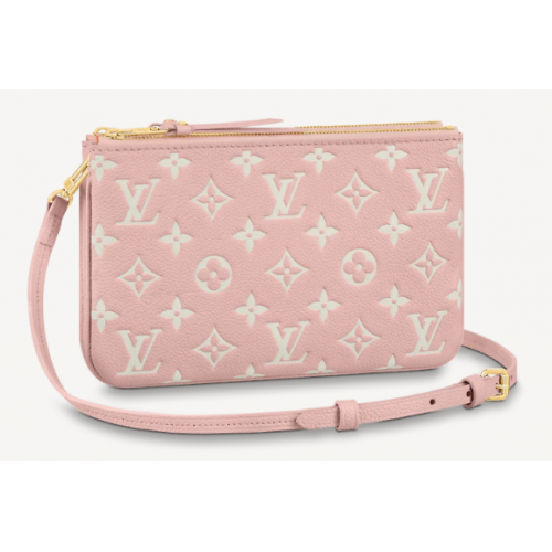 Louis Vuitton DOUBLE ZIP POCHETTE M81429 Candy Pink