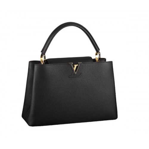 Louis Vuitton Elegant Capucines Bag MM M48864 Black