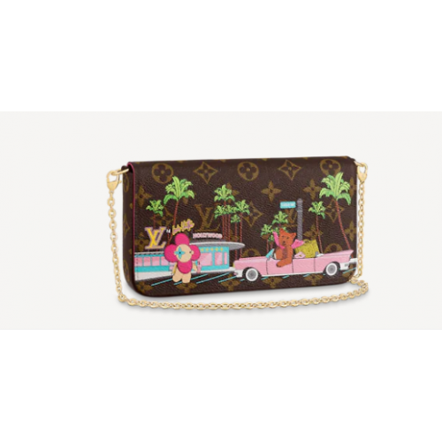 Louis Vuitton FELICIE POCHETTE M80859 Fuchsia Pink