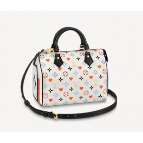 Louis Vuitton GAME ON SPEEDY BANDOULIERE 25 M57466 white
