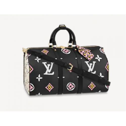 Louis Vuitton KEEPALL BANDOULIERE 45 M58656 black