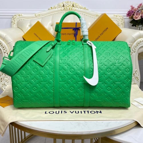 Louis Vuitton KEEPALL BANDOULIERE 50 M20963 green