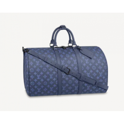 Louis Vuitton KEEPALL BANDOULIERE 50 M45731 Navy Blue
