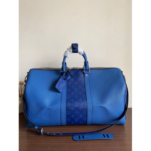 Louis Vuitton KEEPALL BANDOULIERE 50 M53766 Blue