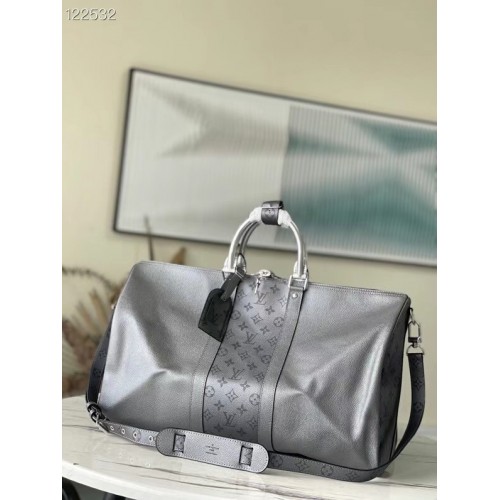 Louis Vuitton KEEPALL BANDOULIERE 50 M53766 gray