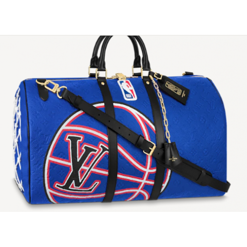 Louis Vuitton KEEPALL BANDOULIERE 55 M21105 blue