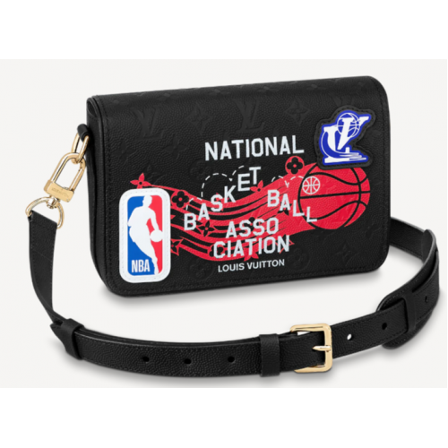 Louis Vuitton Louis VuittonXNBA STUDIO MESSENGER M58498 black