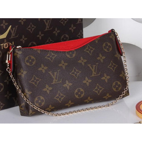 Louis Vuitton M41638  Monogram Canvas PALLAS CLUTCHES Red