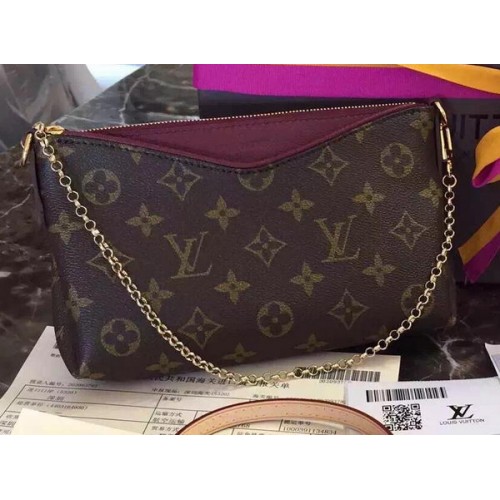 Louis Vuitton M41638 Purple Monogram Canvas PALLAS Clutch