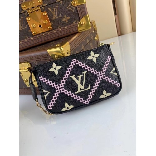 Louis Vuitton MINI POCHETTE ACCESSOIRES M81140 black
