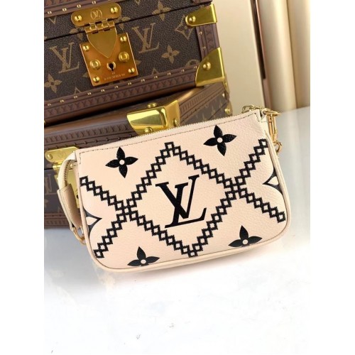 Louis Vuitton MINI POCHETTE ACCESSOIRES M81140 white