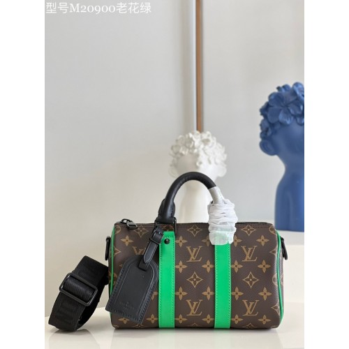 Louis Vuitton Monogram Canvas KEEPALL BANDOULIERE 25 M20900 green