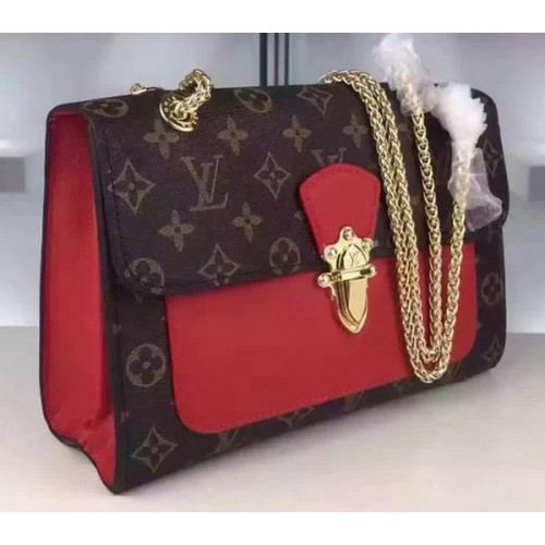 Louis Vuitton Monogram Canvas PALLAS CHAIN Bag M41731 Red