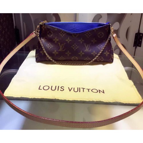 Louis Vuitton Monogram Canvas PALLAS CLUTCH M41638 Blue