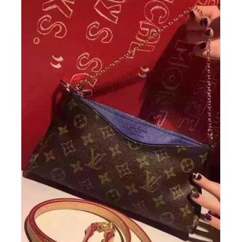 Louis Vuitton Monogram Canvas PALLAS CLUTCHES M41638 Blue