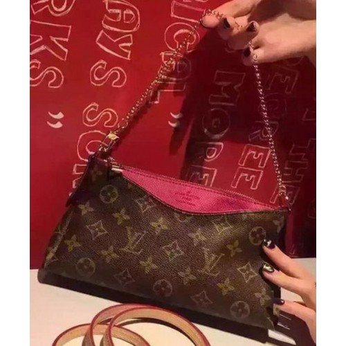 Louis Vuitton Monogram Canvas PALLAS CLUTCHES M41638 Red