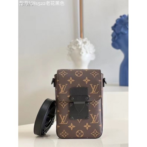 Louis Vuitton Monogram Canvas S-LOCK VERTICAL WEARABLE WALLET M81524 Black