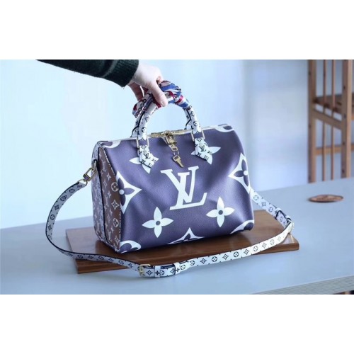 Louis Vuitton Monogram Canvas Speedy 30 M40391 dark blue
