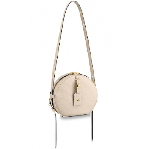 Louis Vuitton Monogram Empreinte BOITE CHAPEAU SOUPLE M45276 ivory